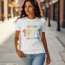 Camiseta Retro Vintage 1971 Preta Estampa Colorida Confortavel Uso Diario Estilosa
