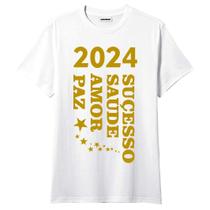 Camiseta Reveillon Feliz Ano Novo 2024 Modelo 6
