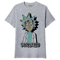 Camiseta Rick And Morty I Dont Care Geek Nerd Séries