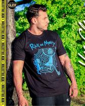 Camiseta Rick And Morty Portal Azul Camisa Estampada Desenho Unissex Básica Camiseta Rick And Morty Portal Azul Camisa Estampada Desenho Unissex Básica