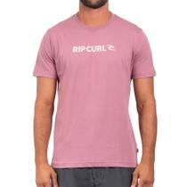Camiseta Rip Curl New Icon SM24 Masculina Mauve