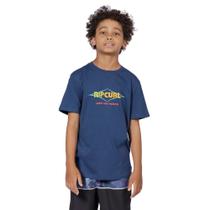 Camiseta Rip Curl Surf Revival Logo Marinho Infantil