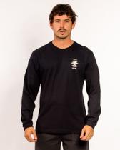 Camiseta Rip Curl The Search Manga Longa Preta Original Surf Camiseta Rip Curl The Search Manga Longa Preta Original Surf