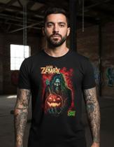 Camiseta Rob Zombie Masculina 100% Algodão Horror Rock Camiseta Rob Zombie Masculina 100% Algodão Horror Rock