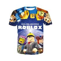 Camiseta Roblox 3D para Meninos - Manga Curta, Casual e Estilo Harajuku