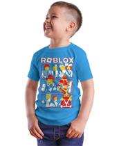 Camiseta Roblox Personagem Infantil Camisa Estampada Jogo Game Básica
