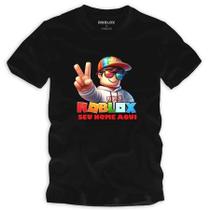 Camiseta Roblox personalize seu nome Adulto e Infantil menina e menino 100%Algodão malha premium confortavel e macia Camiseta Roblox personalize seu nome Adulto e Infantil menina e menino 100%Algodão malha premium confortavel e macia