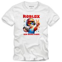 Camiseta Roblox personalize seu nome Adulto e Infantil menina e menino 100%Algodão malha premium confortavel e macia Camiseta Roblox personalize seu nome Adulto e Infantil menina e menino 100%Algodão malha premium confortavel e macia