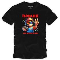 Camiseta Roblox personalize seu nome Adulto e Infantil menina e menino 100%Algodão malha premium confortavel e macia Camiseta Roblox personalize seu nome Adulto e Infantil menina e menino 100%Algodão malha premium confortavel e macia
