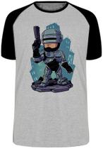 Camiseta Robocop Blusa Plus Size extra grande adulto ou infantil Camiseta Robocop Blusa Plus Size extra grande adulto ou infantil