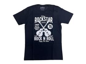 Camiseta Rock and Roll Rockstar Vintage Guitarras Blusa Adulto Unissex Bo660 BM