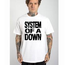 Camiseta rock banda System of em algodão 63 Camiseta rock banda System of em algodão 63