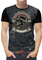 Camiseta Rock Caveira Moto Masculina Roupas blusa Infantil - Alemark