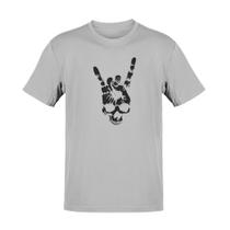 Camiseta Rock in Roll Caveira Dedo
