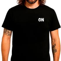 Camiseta Rock On Premium com Mangas Curtas na Cor Preta