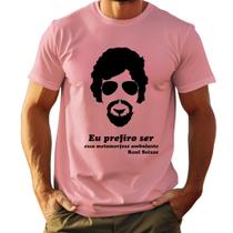 Camiseta Rock Raul Seixas Metamorfose Ambulante Maluco Beleza Estampada 100% Algodão