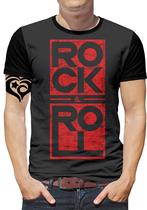 Camiseta ROCK rocker PLUS SIZE Masculina adulto blusa