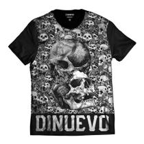 Camiseta Rock Skull Caveiras Miniaturas Di Nuevo Camiseta Rock Skull Caveiras Miniaturas Di Nuevo