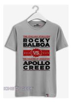 Camiseta Rocky Balboa Vs Apollo Creed Filme Anos 80 Geek