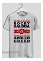 Camiseta Rocky Balboa Vs Apollo Creed Filme Anos 80 Geek