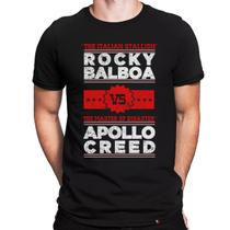 Camiseta Rocky Balboa Vs Apollo Creed Filme Clássico