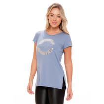 Camiseta Rola Moça Alongada Feminina Camiseta Rola Moça Alongada Feminina