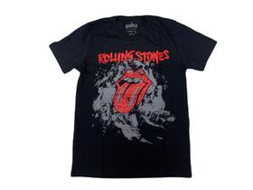 Camiseta Rolling Stones Banda de Rock Logo Língua Bof5030 RCH Camiseta Rolling Stones Banda de Rock Logo Língua Bof5030 RCH
