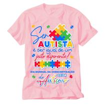 Camiseta Rosa Autismo eu amo alguém que tem autismo