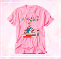 Camiseta Rosa Educação Pedagogia Escola Educação Infantil - Mavili Criativa