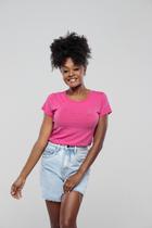 Camiseta - Rosa Estampada Camiseta - Rosa Estampada