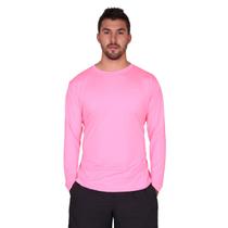 Camiseta Rosa Neon Proteção Uv50 Para Esportes Ao Ar Livre Pesca, Corrida Ciclismo Montanhismo