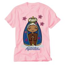 Camiseta Rosa Nossa Senhora Aparecida intercessora Romaria