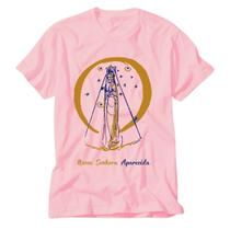 Camiseta Rosa Nossa Senhora Aparecida intercessora Romaria