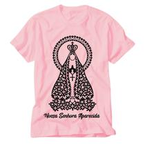 Camiseta Rosa Nossa Senhora Aparecida intercessora Romaria - VIDAPE