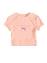 Camiseta RoseSeek Girl's Letter Bow estampada de manga curta rosa Camiseta RoseSeek Girl's Letter Bow estampada de manga curta rosa