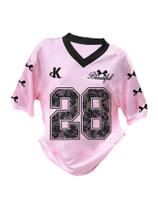 Camiseta RoseSeek Girl's Number Graphic Jersey rosa de 6 anos