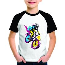 Camiseta Roupa de Criança Kids de Bicliceta Personalizado