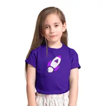 Camiseta Roxa Katlen Infantil Novo Elemento irmã da Emilly Vick Youtube Influencer