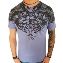 Camiseta Roxa Masculina M Caveira Slim Fit Biotwo Camiseta Roxa Masculina M Caveira Slim Fit Biotwo