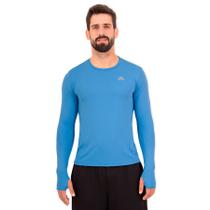 Camiseta Running Performance Muvin Masculina em Poliamida com Manga Comprida e UV50 Para Corrida