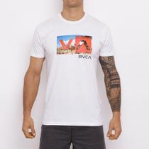 Camiseta RVCA Balance Box III Masculina Branco Camiseta RVCA Balance Box III Masculina Branco