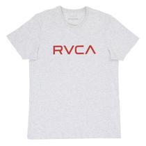 Camiseta RVCA Big RVCA Masculina Cinza Claro Mescla