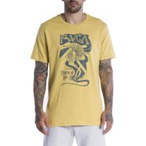 Camiseta RVCA Leave Behind SM24 Masculina Mostarda Camiseta RVCA Leave Behind SM24 Masculina Mostarda