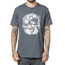 Camiseta RVCA Lion Lamb Cinza Escuro Camiseta RVCA Lion Lamb Cinza Escuro