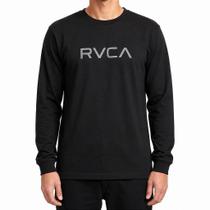 Camiseta RVCA Manga Longa Big RVCA 2X Masculina WT26 Preto Camiseta RVCA Manga Longa Big RVCA 2X Masculina WT26 Preto