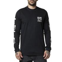 Camiseta RVCA Manga Longa Cousin Of Death LS WT24 Preto