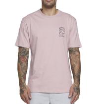 Camiseta RVCA Sketch Palm SM25 Masculina Rosa Claro Camiseta RVCA Sketch Palm SM25 Masculina Rosa Claro