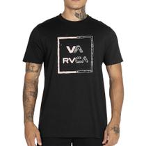 Camiseta RVCA VA All The Way Worn WT25 Masculina Preto