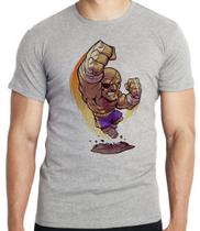 Camiseta Sagat Street Figther Blusa criança infantil juvenil adulto camisa todos tamanhos