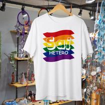 Camiseta Sai Hetero - Bandeira Orgulho - LGBT